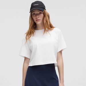 Lululemon All Yours Organic Cotton Cropped Oversized Short Sleeve Tee 6